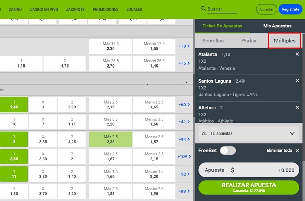 Apuestas combinadas méxico Apuestas combinadas en codere