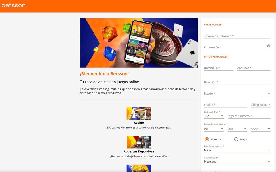 Betsson Registro Betsson Registro
