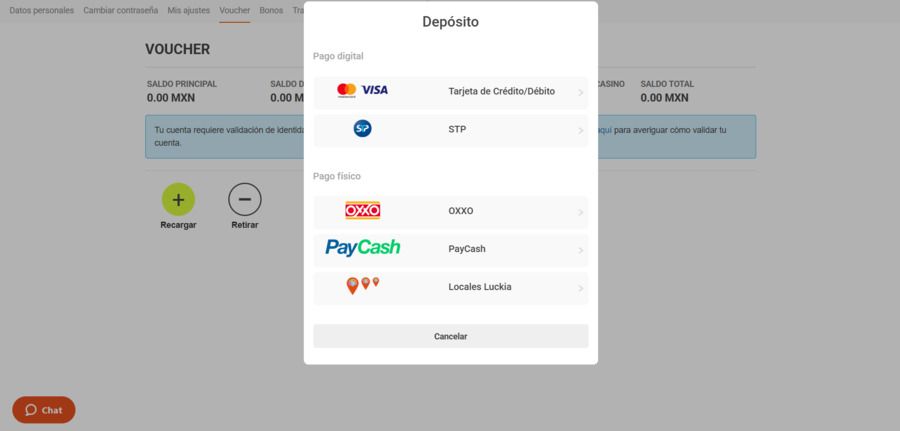 Luckia métodos de pago Luckia métodos de pago